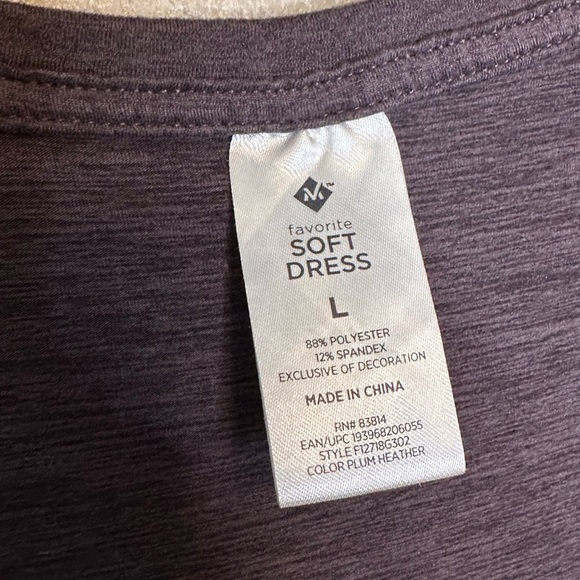 Member’s Mark Women’s Favorite Soft Dress Size Large Charcoal Gray - Picture 4 of 5
